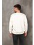 Erkek Ekru Renk Bisiklet Yaka Oversize Sweatshirt Unisex 4