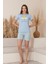 Dreamy Pamuklu Desenli Kısa Kollu Şortlu Kadın Pijama Takımı 2