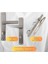 Lusso Inox Aynalı Wc Kapı Kolu ve 40X23MM Saten Wc Gömme Kilit Set 1