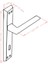 Lusso Inox Aynalı Wc Kapı Kolu ve 40X23MM Saten Wc Gömme Kilit Set 3