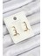 Xuping Zirkon Taşlı Oval Model Gold Renk Kadın Küpe 1