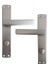 Lusso Inox Aynalı Wc Kapı Kolu ve 45X18MM Saten Wc Gömme Kilit Set 2