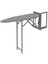 Gri 15X34X148X16 cm Gardırop Içi Ütü Masası (S-6611-G) 4