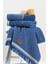 Cozy Home 3'lü Jakarlı Havlu Seti Denim Mavi 50X90 1
