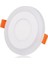 Ucuz Geldi 2 Adet Çift Renkli Hero LED Panel 3+3 Watt Dış Çapı 10 cm Mavi-Beyaz Iki Renkli Tavan Sp 1