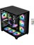 Kumandalı Supernova 7 Rgb Fanlı Atx Temperli Cam Panel Akvaryum Gaming Bilgisayar Kasası (Carbonbla 1