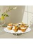 50 Adet Yuvarlak Dantel Kağıt Pasta Tabak Altlığı 26 cm Sunumluk 6