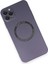 Newface iPhone 11 Pro Max Kılıf Jack Magneticsafe Lens Silikon - Mor 3