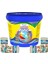 Tropikal Mix 3kg Kova, 4X100ML Protect Mix Kutu Lepistes Melek Moli Canlı Doğuran Akvaryum Balık Yemi 1