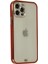 Newface iPhone 12 Pro Max Kılıf Liva Taşlı Silikon - Kırmızı 2