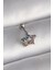 316L Çelik Gümüş Renk Renkli Zirkon Taşlı Yıldız Model Tragus Piercing 1