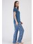 Kadın Vıscon Kısa Kol Pijama Takım , 410047 2