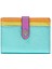 Leather Soft Wallet, Gökkuşağı Desenli Deri Cüzdan 1