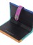 Leather Soft Wallet, Gökkuşağı Desenli Deri Cüzdan 4