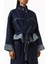 Kemerli Boxy Denim Ceket Lacivert, Peplum Detaylı, Oversize Kesim 1