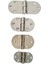 Alüminyum 3 cm Oval Mentese 30 x 55 x 2 mm / 10 Adet 3