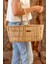 Atandu Home %100 El Yapımı Doğal Hasır Kulplu Piknik Sepeti – 43x22x18 cm | Piknik ve Hediye Sepeti Olarak Kullanıma Uygun | Dekoratif Çok Amaçlı Sepet 2