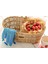 Atandu Home %100 El Yapımı Doğal Hasır Kulplu Piknik Sepeti – 43x22x18 cm | Piknik ve Hediye Sepeti Olarak Kullanıma Uygun | Dekoratif Çok Amaçlı Sepet 3