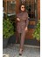 Nurcan Çetin Pantolonlu Takım 25463 Kahve 1