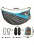 Heyshake Outdoor Kamp Hamağı - Geliştirilmiş Hibrit Seri - 220X90 cm - 225KG Dayanıklılık 3