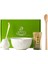 5'li Matcha Çay Seti, Bambu Süpürge, Kaşık, Kürek ve Seramik Kase ile 1