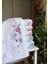 Beyaz El Işi 3D Nakışlı Kadife 6 Adet 30X50 cm Mutfak Havlusu %100 Pamuk 1