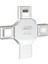 Xo 4'ü 1 Arada Otg Flash Bellek, USB 2.0/type-C/lightning/micro Usb, 15-30MB/S Okuma, Çinko Alaşım, 1