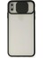iPhone x Kılıf Palm Buzlu Kamera Sürgülü Silikon - Siyah - CRM1421-8005 1