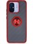 Xiaomi Redmi 12C Kılıf Montreal Yüzüklü Silikon Kapak - Kırmızı - CRM6493-9991 1