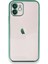 iPhone 11 Kılıf Lensli Silikon - Yeşil - CRM2603-7394 1