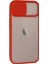 iPhone 13 Kılıf Palm Buzlu Kamera Sürgülü Silikon - Kırmızı - CRM8554-5953 2