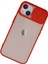 iPhone 13 Kılıf Palm Buzlu Kamera Sürgülü Silikon - Kırmızı - CRM8554-5953 3