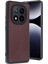 Xiaomi Redmi Note 14 Pro 5g Kılıf Aras Deri Kapak - Bordo - CRM9326-4912 1