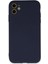 iPhone 11 Kılıf Nano Içi Kadife Silikon - Lacivert - CRM3953-9580 1