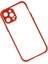 iPhone 12 Kılıf Miami Şeffaf Silikon - Kırmızı - CRM1743-5818 3