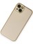 iPhone 14 Kılıf Coco Deri Silikon Kapak - Gold - CRM2252-5295 2