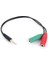 Dark 2x3.5mm Stereo Dişi - 3.5mm Stereo Erkek Y Kablo (Dk-Cb-Auc01) 1