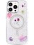 iPhone 15 Pro Max Flower Magsafe Kapak - Mor - CRM8104-1212 1