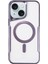 iPhone 15 Kılıf Boyi Magsafe Silikon Kapak - Derin Mor - CRM5009-8357 1