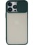 iPhone 13 Pro Max Kılıf Palm Buzlu Kamera Sürgülü Silikon - Yeşil - CRM4793-2545 1
