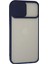 iPhone 13 Pro Max Kılıf Palm Buzlu Kamera Sürgülü Silikon - Lacivert - CRM3666-5491 2