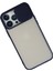 iPhone 13 Pro Max Kılıf Palm Buzlu Kamera Sürgülü Silikon - Lacivert - CRM3666-5491 3