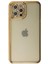 iPhone 12 Pro Kılıf Joke Taşlı Silikon - Gold - CRM2913-7568 2