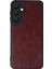 Samsung Galaxy A16 5g Kılıf Aras Deri Kapak - Bordo - CRM5105-7979 3