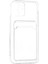 iPhone 12 Kılıf Kart Şeffaf Silikon - Şeffaf - CRM6245-6158 4