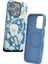 iPhone 16 Pro Max Flower Series Magsafe Kapak - Mavi - CRM5670-4892 2