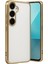 Samsung Galaxy A24 4g Prime Kılıf Lensli Silikon - Gold - CRM8727-9425 1