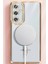 Samsung Galaxy S25 Plus Kılıf Joke Simli Magneticsafe Kılıf - Gümüş - CRM7973-7777 2