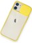 iPhone 11 Kılıf Palm Buzlu Kamera Sürgülü Silikon - Sarı - CRM3327-5881 3