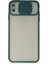 iPhone x Kılıf Palm Buzlu Kamera Sürgülü Silikon - Yeşil - CRM3295-7622 1